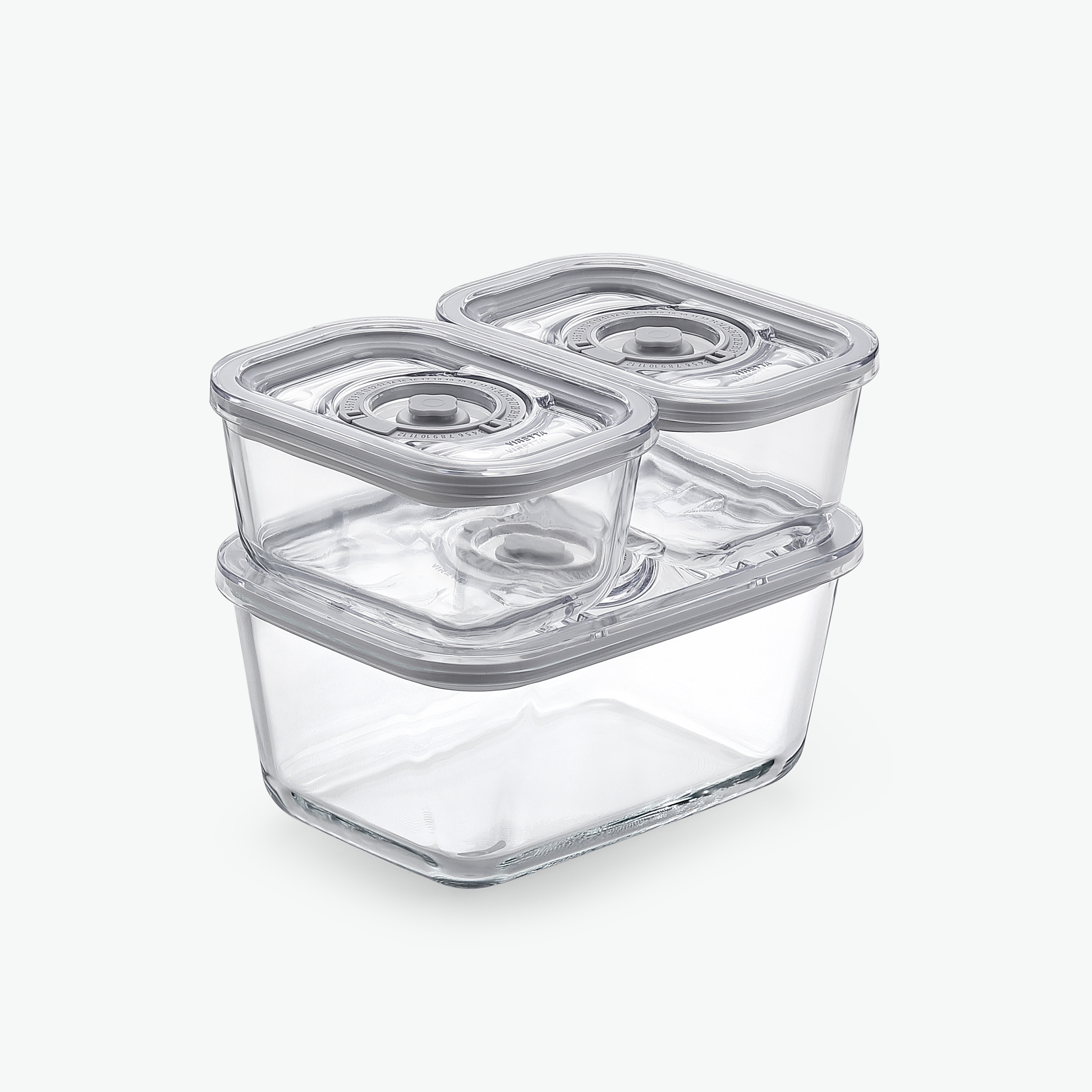 Vakuumbehållare i glas, set