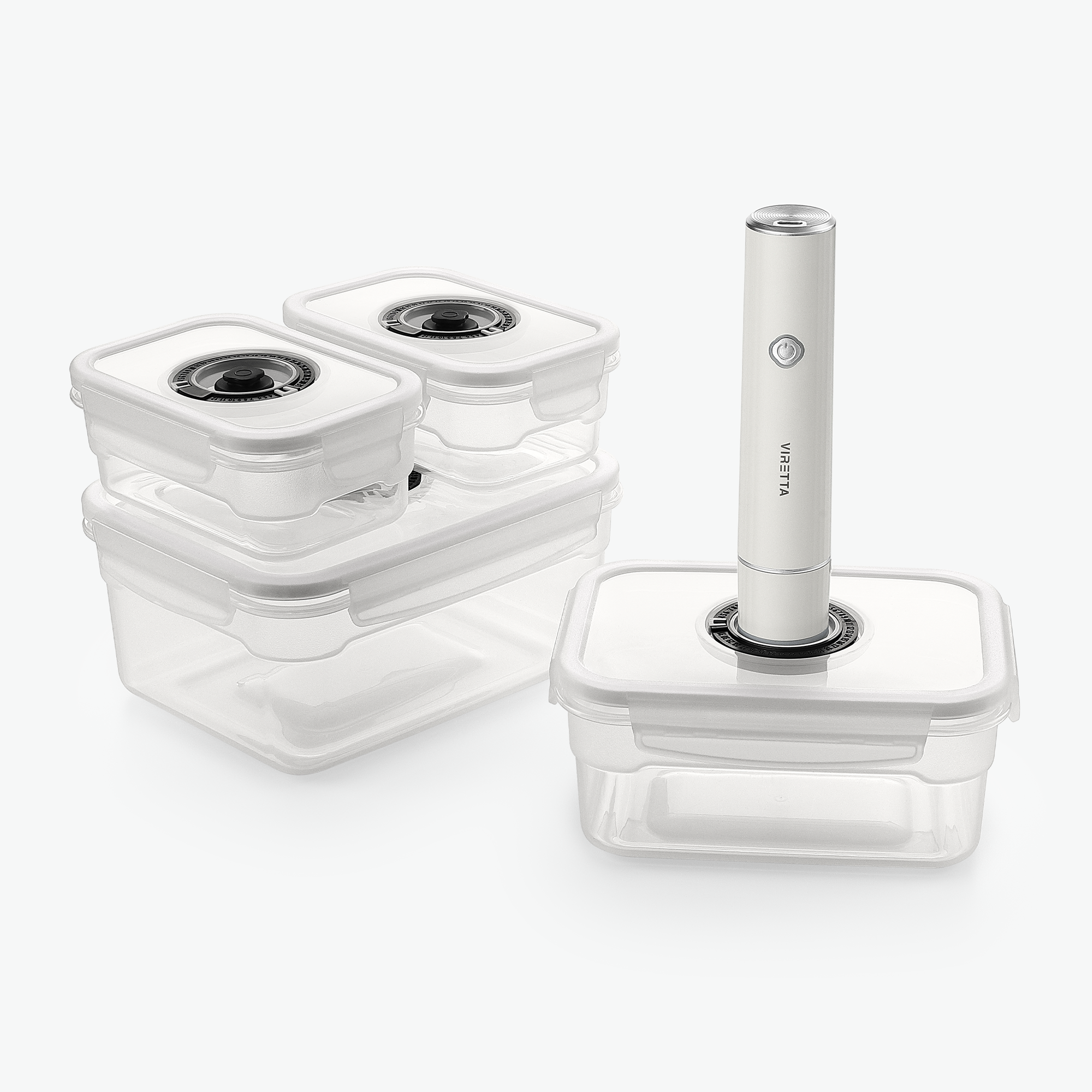 Vakuumbehållare i Plast Sätt