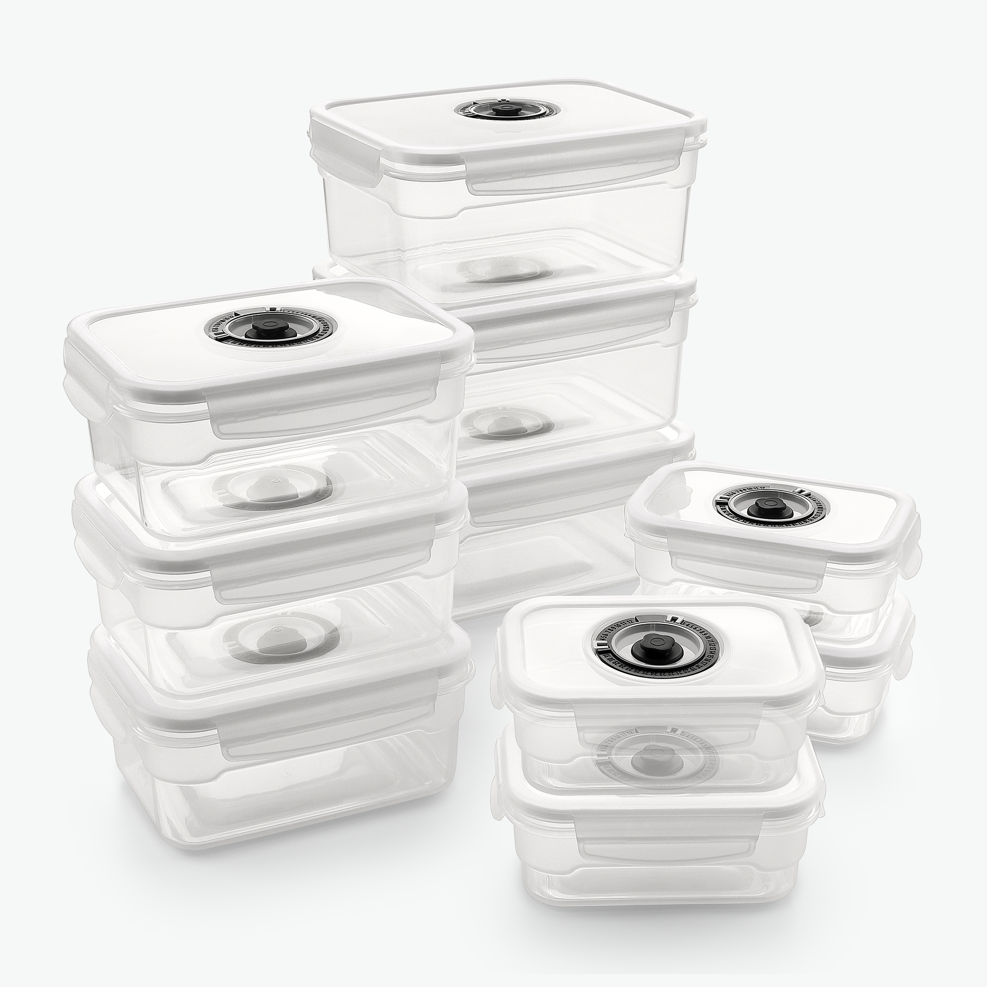 Vakuumbehållare i plast, set