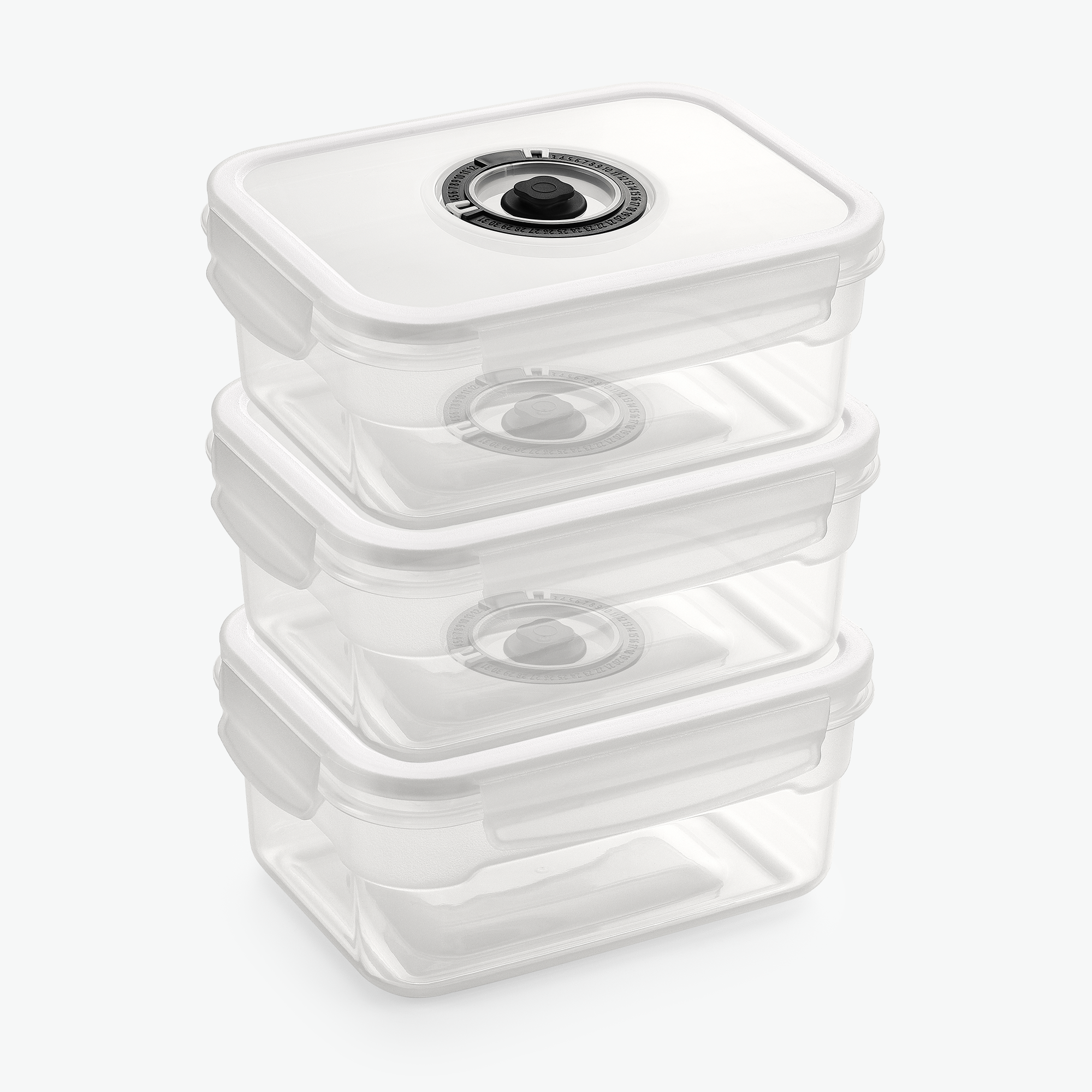 Vakuumbehållare i plast – Trioset (3-pack)