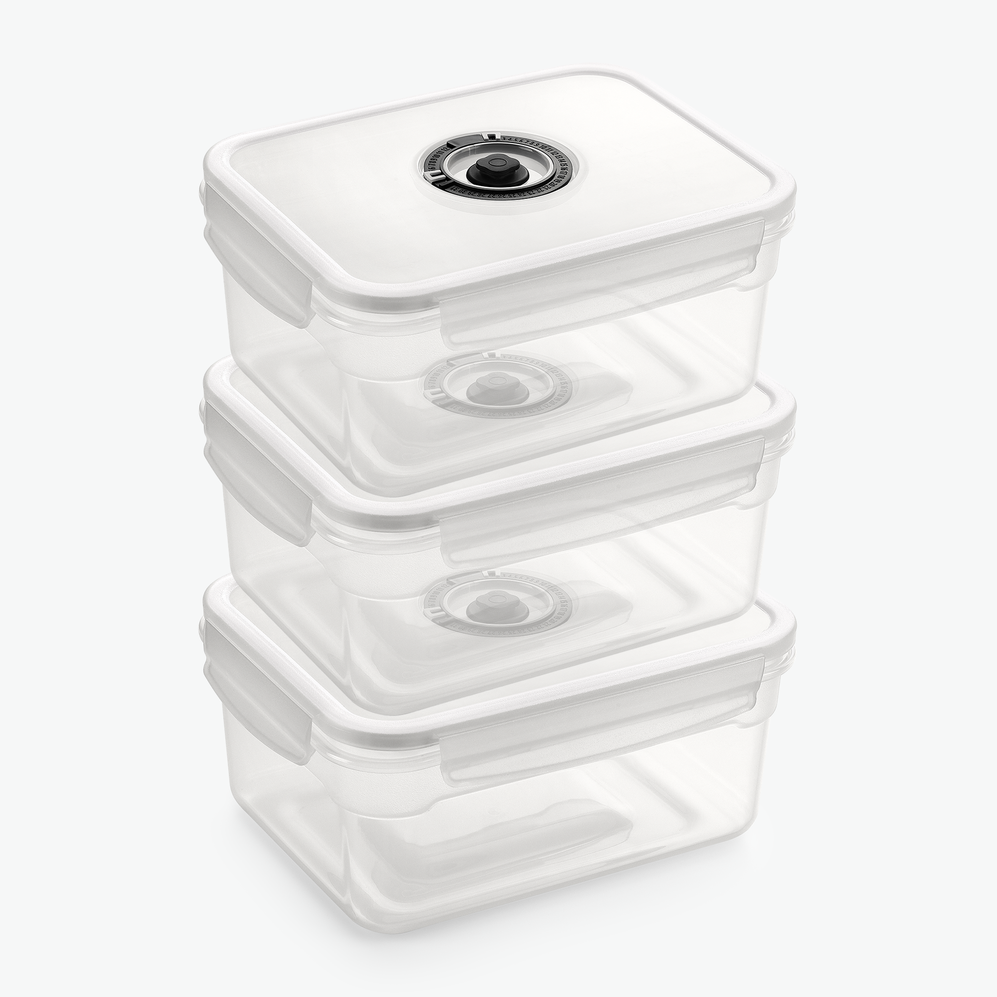 Vakuumbehållare i plast – Trioset (3-pack)