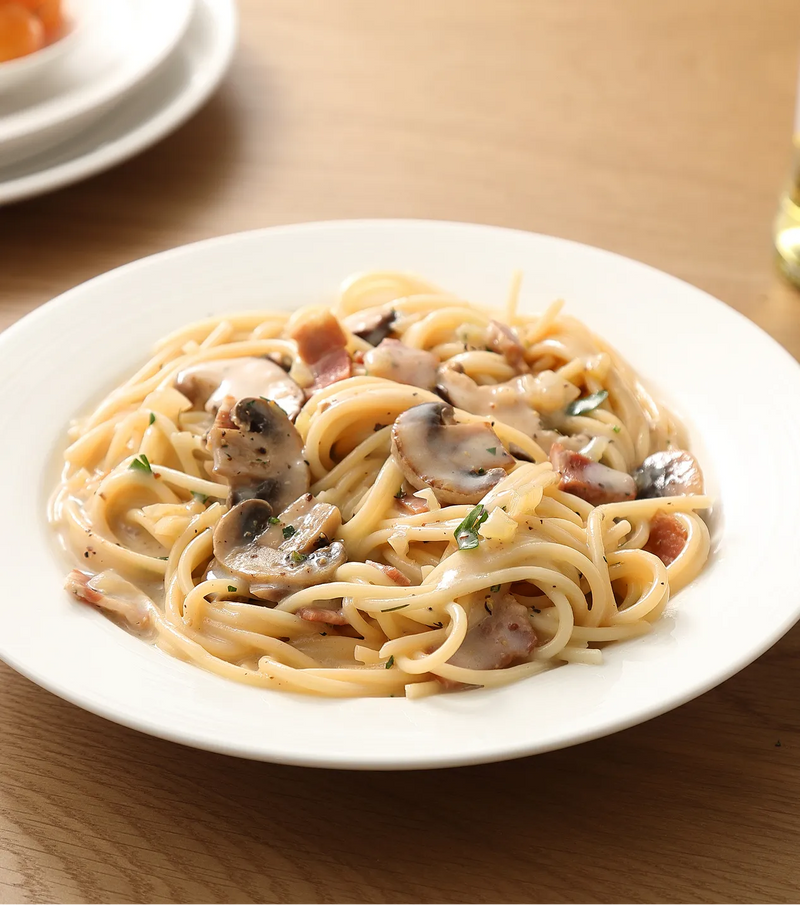 Pasta med gräddig svampsås