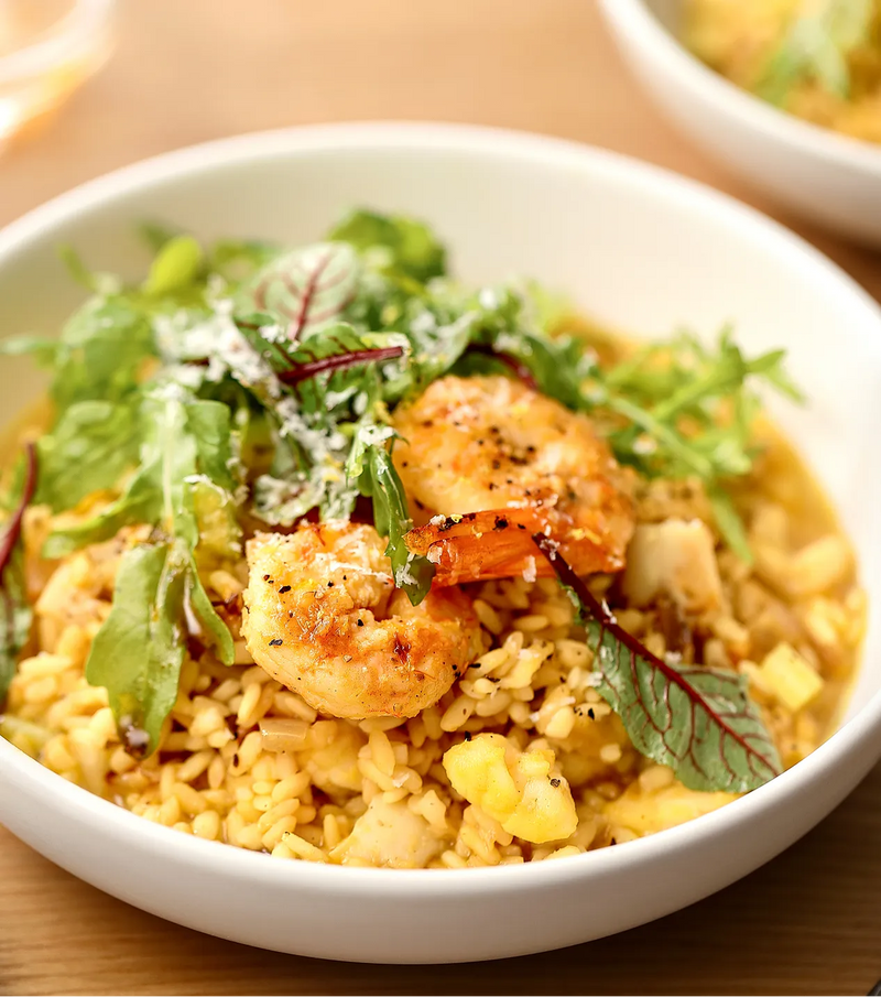 Risotto med fisk och skaldjur