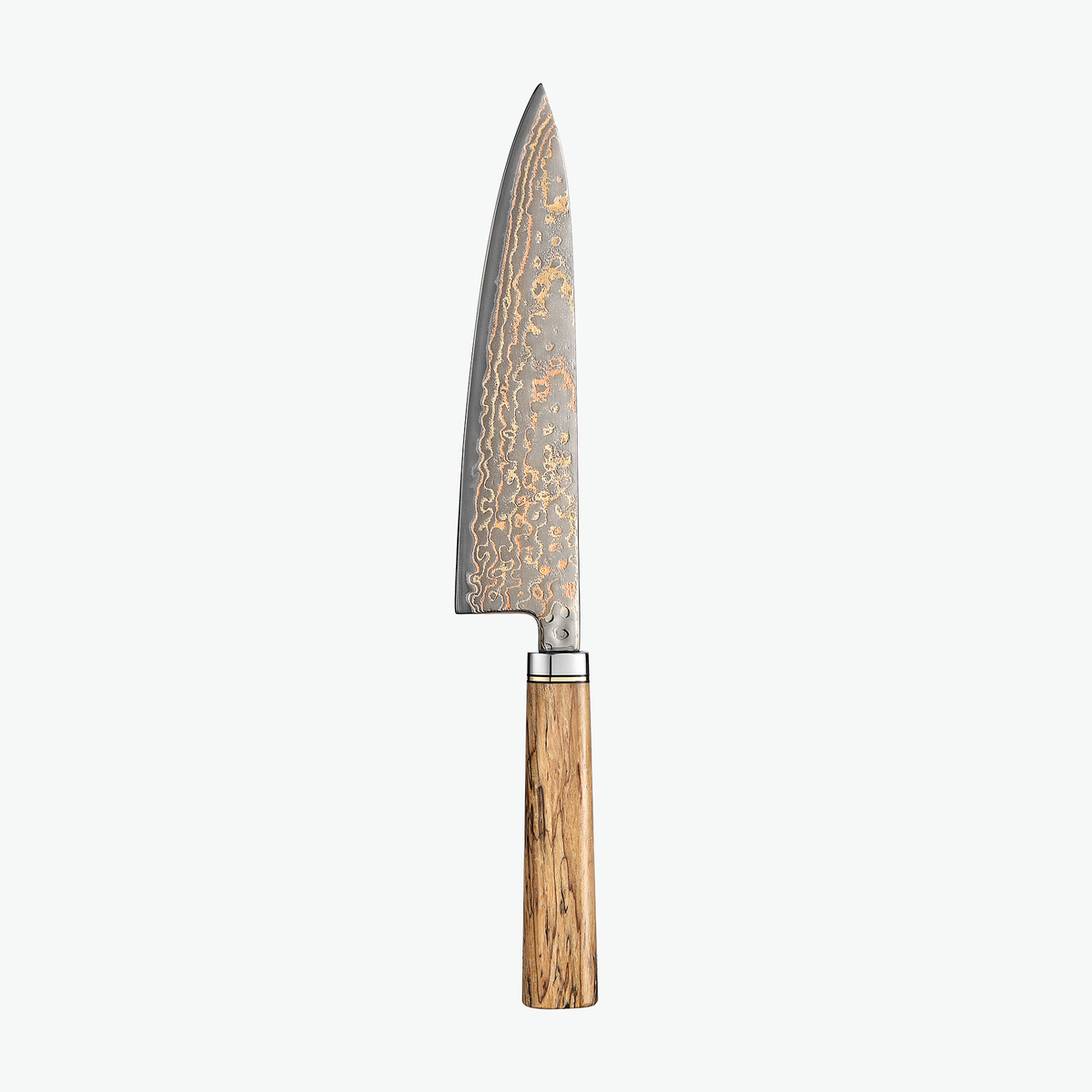 Shōjin Akari kockkniv sedd från baksidan