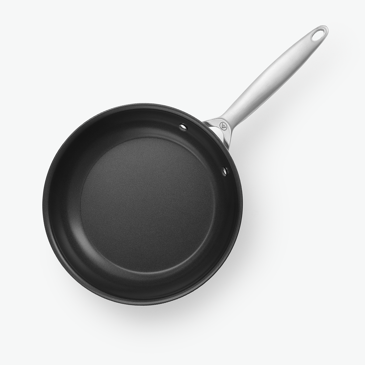 Stekpanna i 3-Ply keramisk, Ø24 cm, sedd ovanifrån med den släta beläggningen