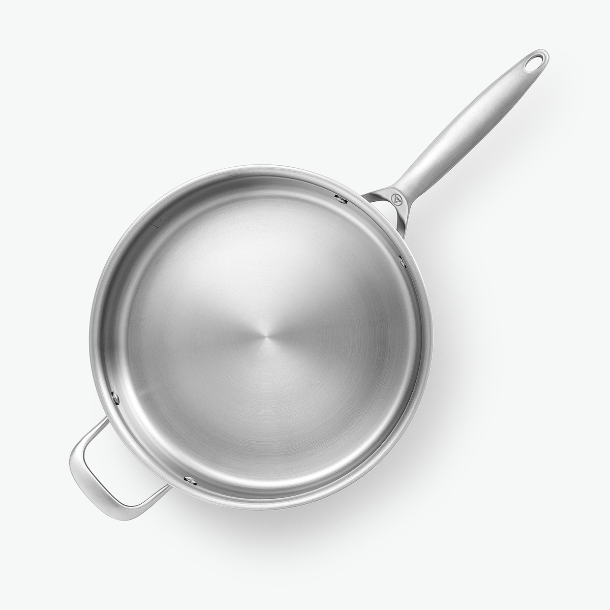Sautépanna i 3-Ply rostfritt stål, Ø28 cm, sedd ovanifrån