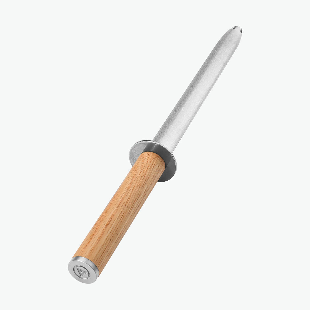 Skärpstål Pro med handtag i ek, sett snett