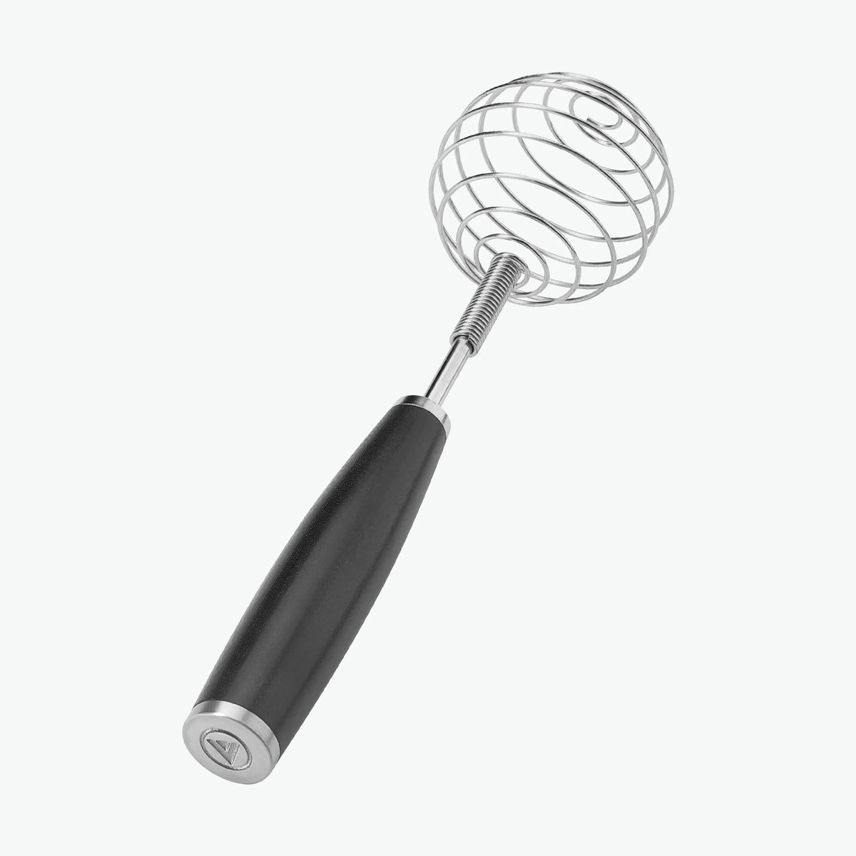 Spiralvisp med handtag i G-10, sedd snett
