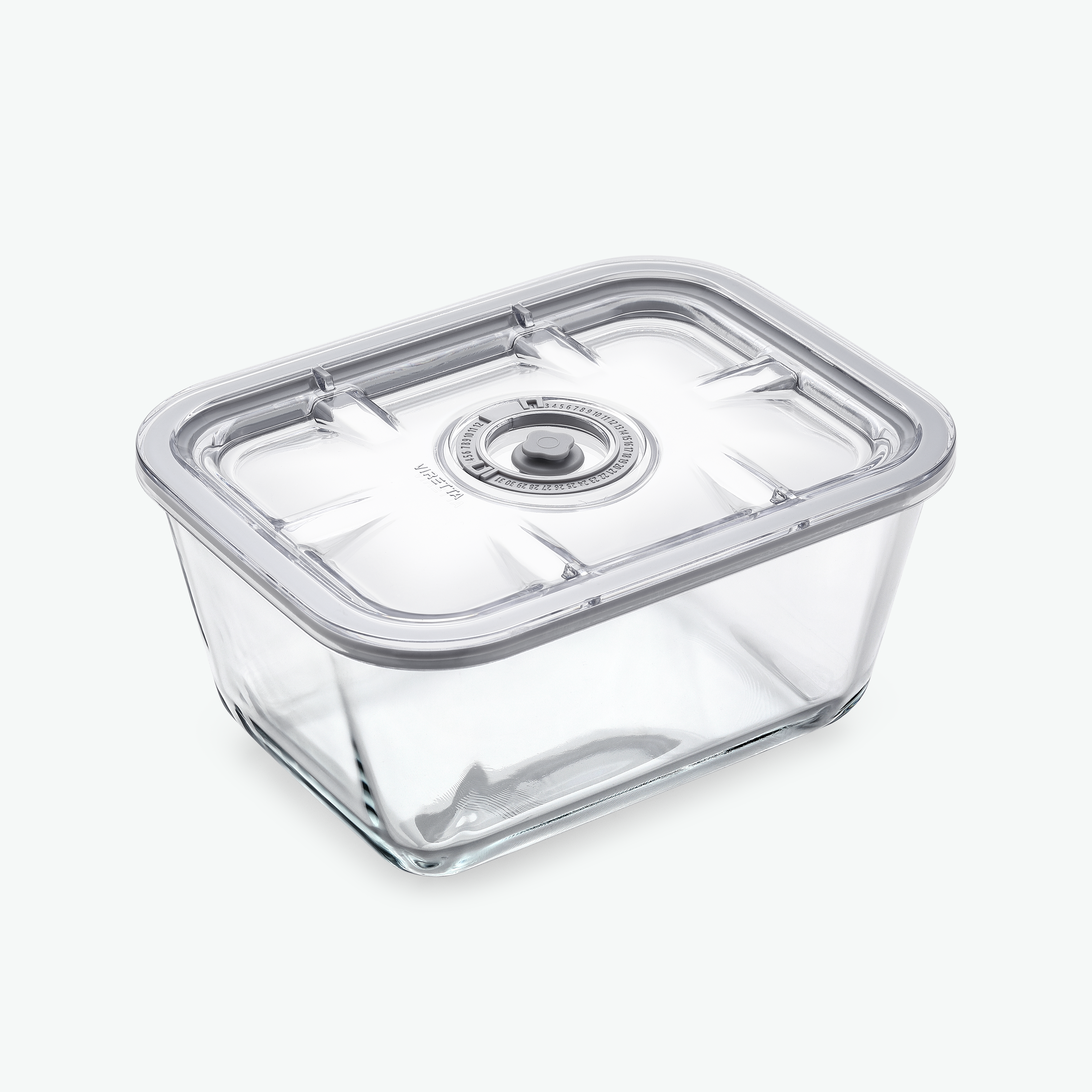 Vakuumbehållare i glas – Rektangulär