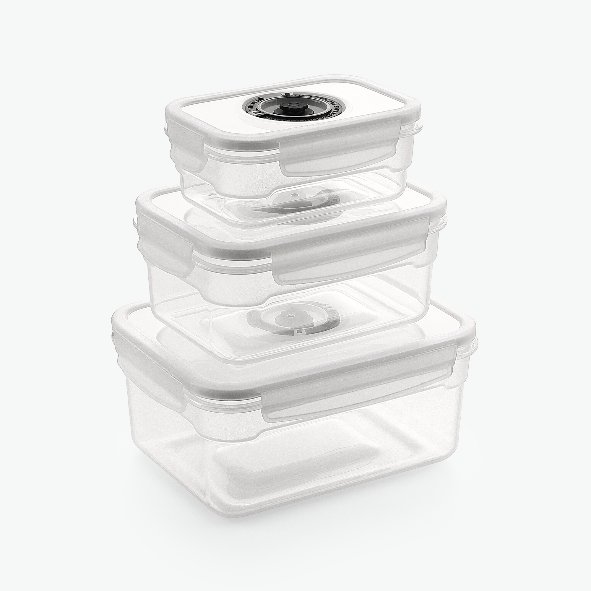 Vakuumbehållare i Plast Sätt