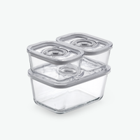 Vakuumbehållare i glas, set