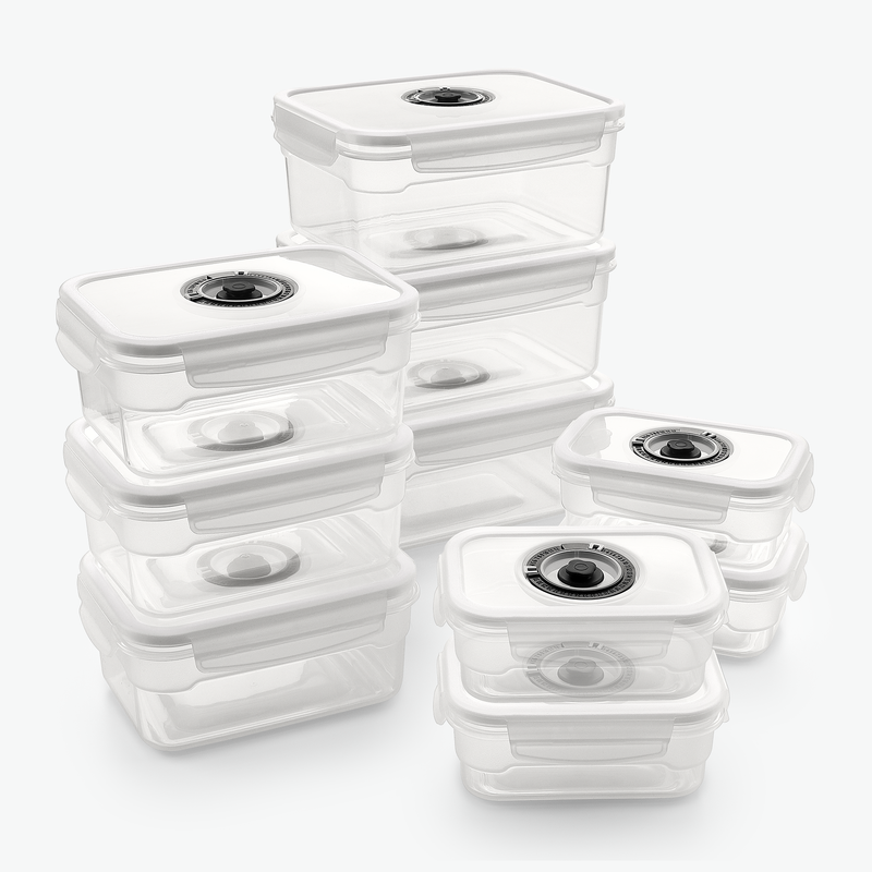 Vakuumbehållare i Plast Sätt