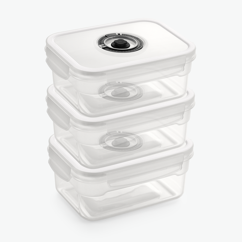 Vakuumbehållare i Plast – Trio Set (3-Pak)