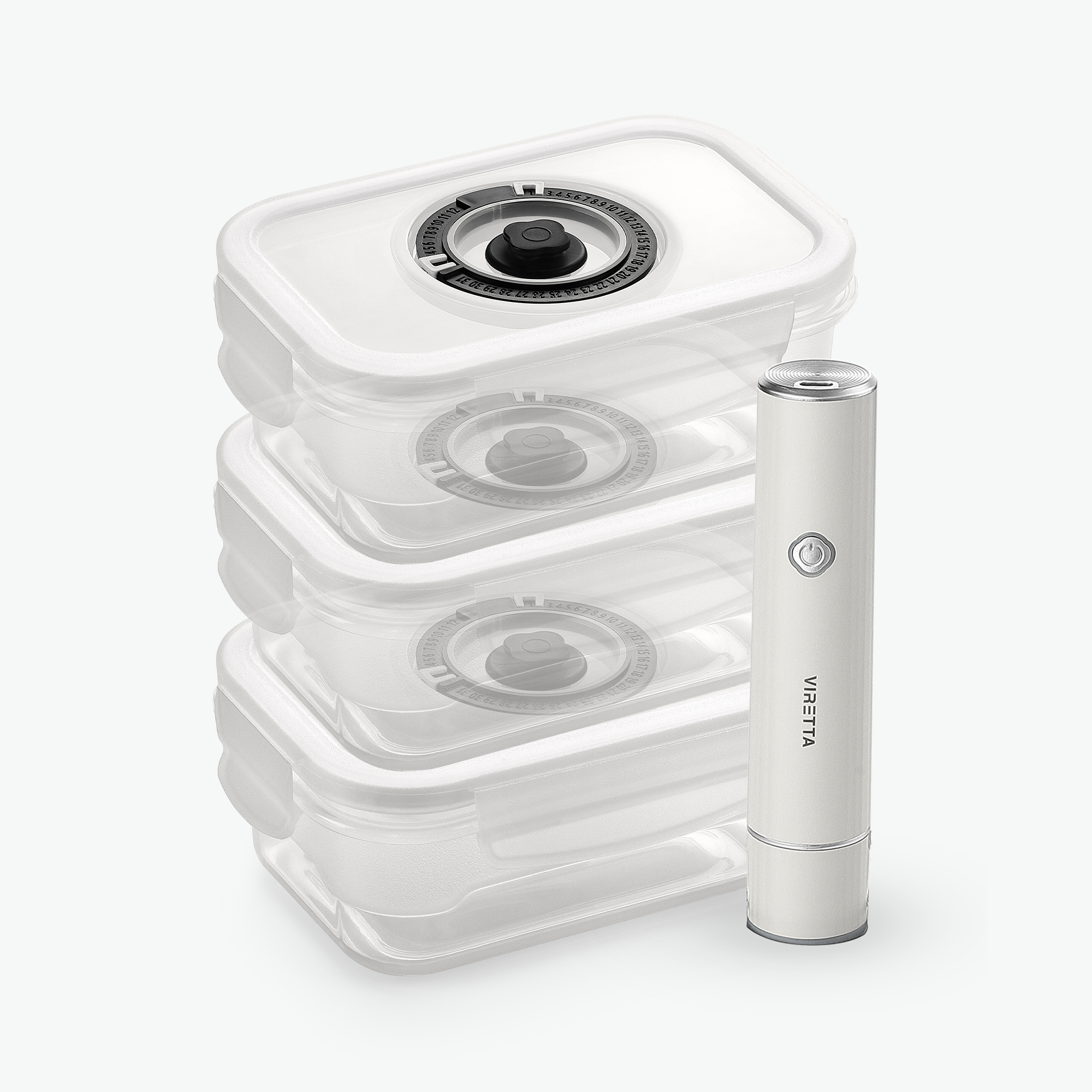 Vakuumbehållare i Plast – Trio Set (3-Pak)