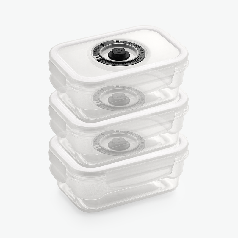 Vakuumbehållare i Plast – Trio Set (3-Pak)