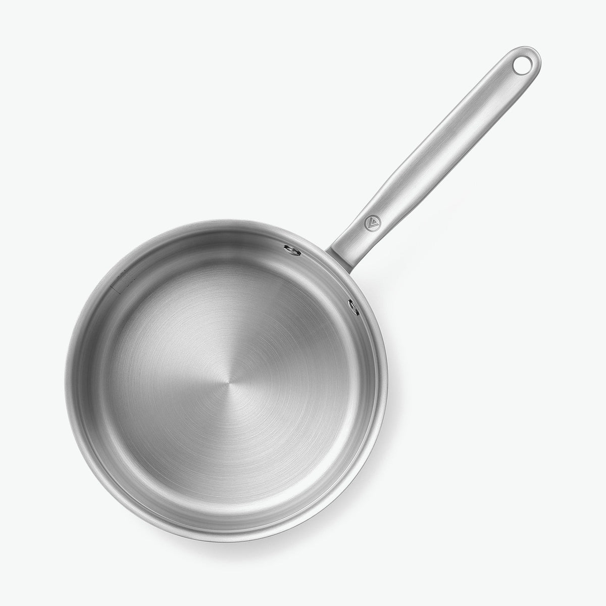 Kastrull i 5-Ply rostfritt stål med kopparkärna, Ø20 cm, 3 l, sedd ovanifrån