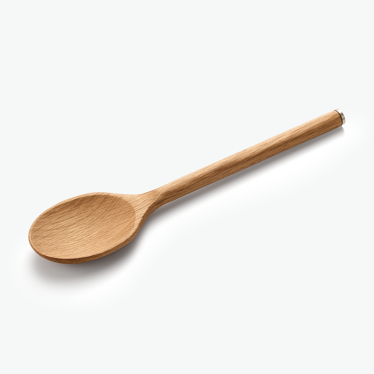 Träsked i ek, sedd snett