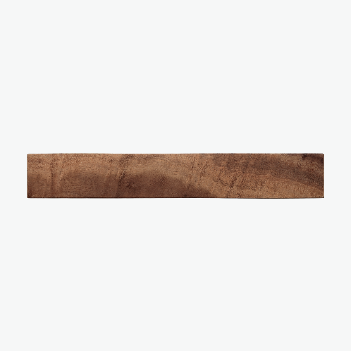 Knivmagnet i valnöt, 40 cm, sedd framifrån