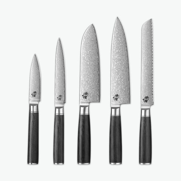 Shōjin Suna knivset – Kock med fem knivar